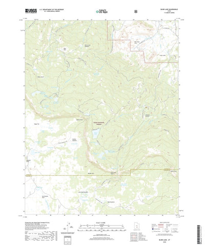 United States Geological Survey Blind Lake, UT (2020, 24000-Scale) digital map