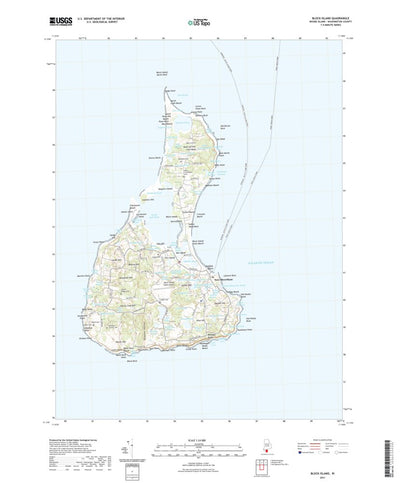 United States Geological Survey Block Island, RI (2021, 24000-Scale) digital map
