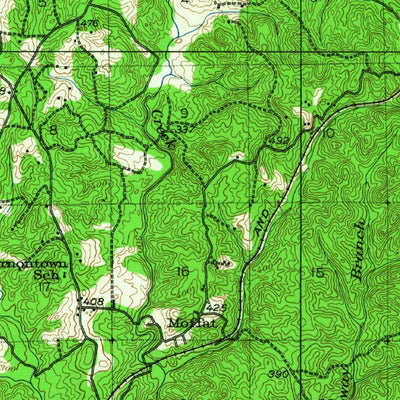 United States Geological Survey Blocton, AL (1934, 62500-Scale) digital map