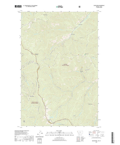 United States Geological Survey Bloom Peak, MT (2020, 24000-Scale) digital map