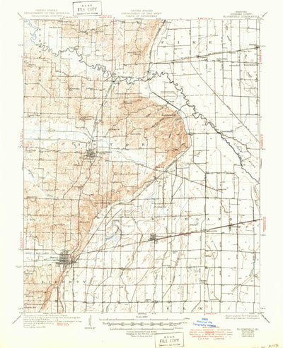 United States Geological Survey Bloomfield, MO (1934, 62500-Scale) digital map