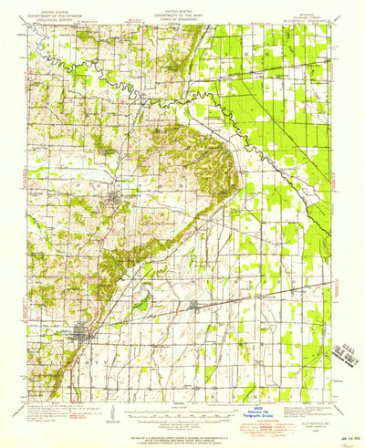 United States Geological Survey Bloomfield, MO (1949, 62500-Scale) digital map