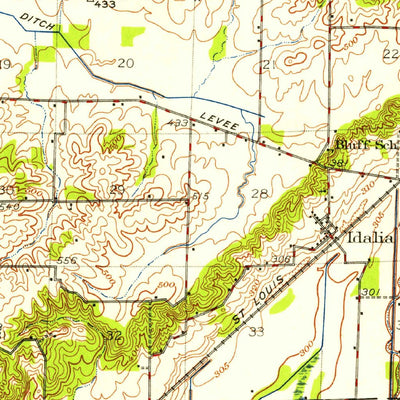 United States Geological Survey Bloomfield, MO (1949, 62500-Scale) digital map