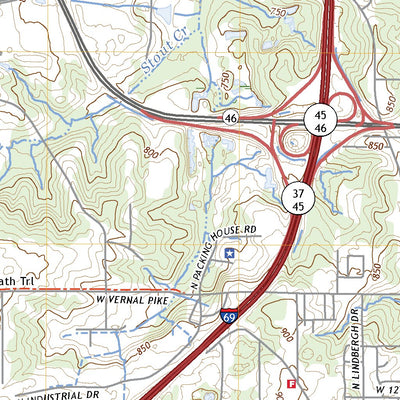 United States Geological Survey Bloomington, IN (2022, 24000-Scale) digital map