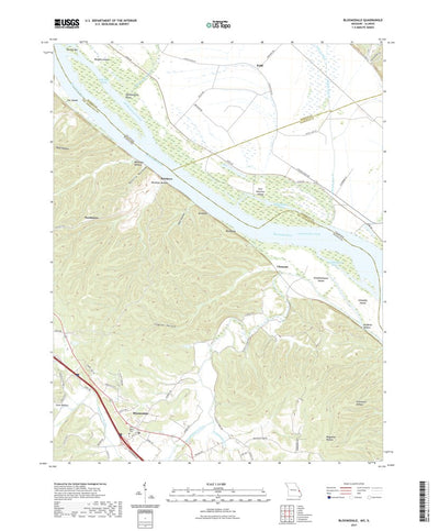 United States Geological Survey Bloomsdale, MO (2021, 24000-Scale) digital map