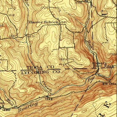 United States Geological Survey Blossburg, PA (1927, 62500-Scale) digital map
