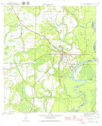 United States Geological Survey Blountstown, FL (1945, 24000-Scale) digital map