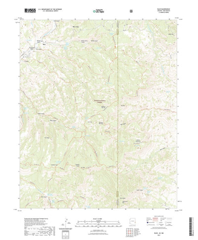 United States Geological Survey Blue, AZ (2021, 24000-Scale) digital map