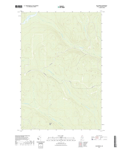 United States Geological Survey Blue Brook, ME (2021, 24000-Scale) digital map