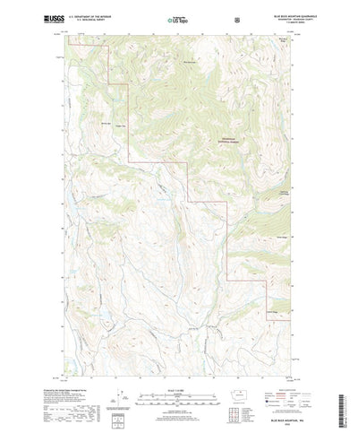 United States Geological Survey Blue Buck Mountain, WA (2020, 24000-Scale) digital map