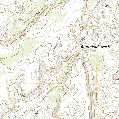United States Geological Survey Blue Gap, AZ (2021, 24000-Scale) digital map