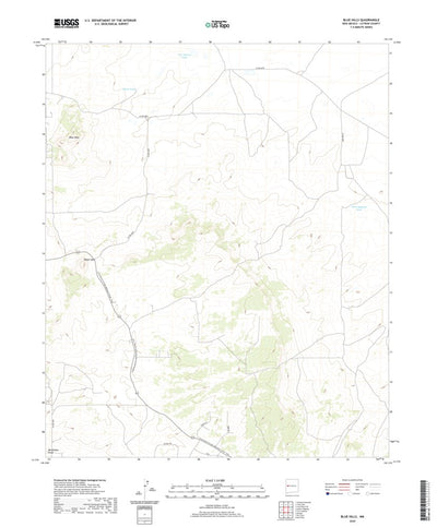 United States Geological Survey Blue Hills, NM (2020, 24000-Scale) digital map