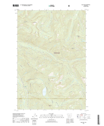 United States Geological Survey Blue Lake, WA (2020, 24000-Scale) digital map