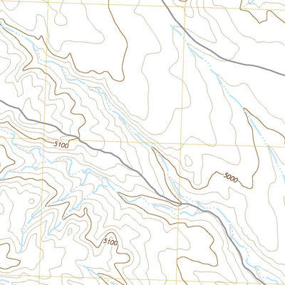 United States Geological Survey Blue Mesa East, WY (2021, 24000-Scale) digital map