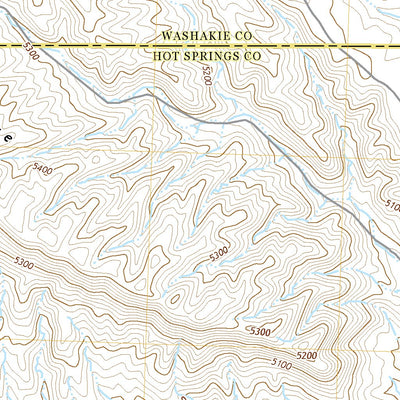 United States Geological Survey Blue Mesa East, WY (2021, 24000-Scale) digital map