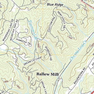 United States Geological Survey Blue Ridge, GA (2020, 24000-Scale) digital map