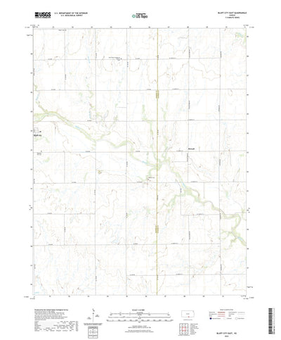 United States Geological Survey Bluff City East, KS (2022, 24000-Scale) digital map