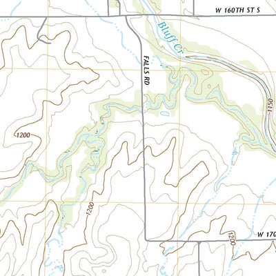 United States Geological Survey Bluff City East, KS (2022, 24000-Scale) digital map