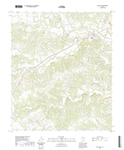 United States Geological Survey Bluff Dale, TX (2022, 24000-Scale) digital map