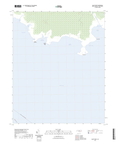 United States Geological Survey Bluff Point, NC (2022, 24000-Scale) digital map