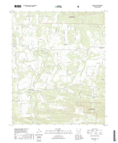 United States Geological Survey Board Camp, AR (2020, 24000-Scale) digital map