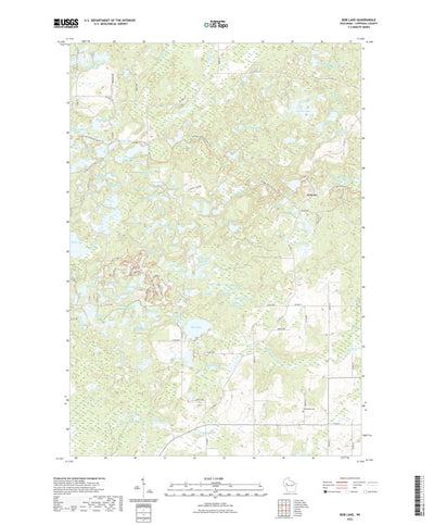 United States Geological Survey Bob Lake, WI (2022, 24000-Scale) digital map