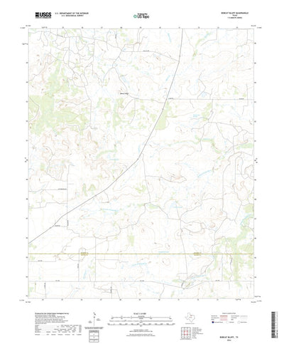 United States Geological Survey Bobcat Bluff, TX (2022, 24000-Scale) digital map