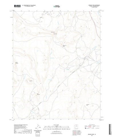 United States Geological Survey Bodaway Mesa, AZ (2021, 24000-Scale) digital map