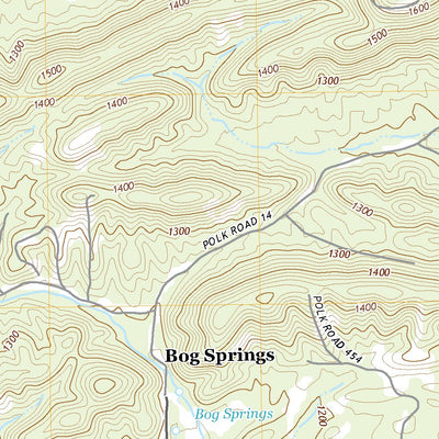 United States Geological Survey Bog Springs, AR (2020, 24000-Scale) digital map