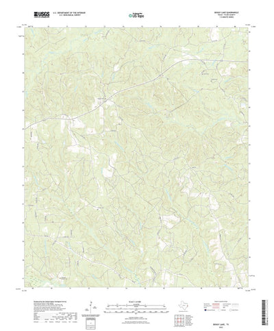 United States Geological Survey Boggy Lake, TX (2022, 24000-Scale) digital map