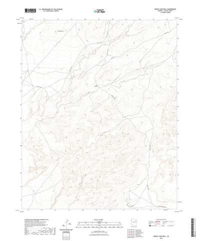 United States Geological Survey Boggy Lake Well, AZ (2021, 24000-Scale) digital map