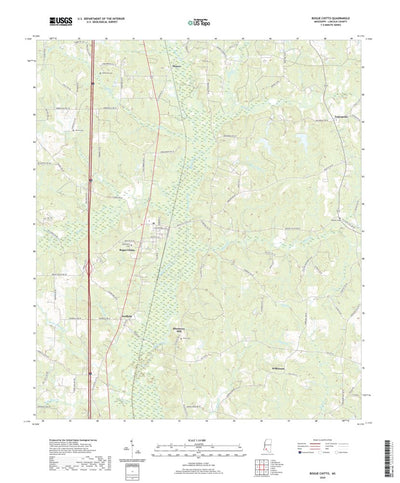 United States Geological Survey Bogue Chitto, MS (2020, 24000-Scale) digital map