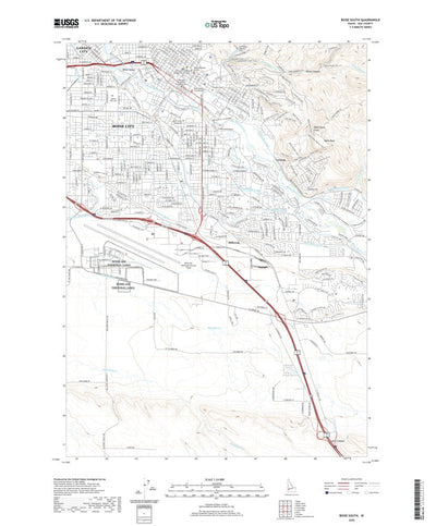United States Geological Survey Boise South, ID (2020, 24000-Scale) digital map