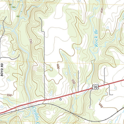 United States Geological Survey Bokchito, OK (2022, 24000-Scale) digital map