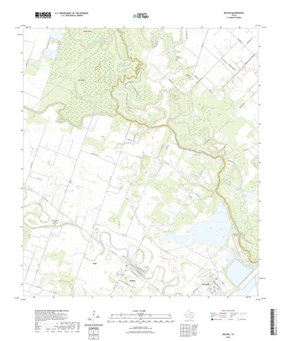 United States Geological Survey Boling, TX (2022, 24000-Scale) digital map