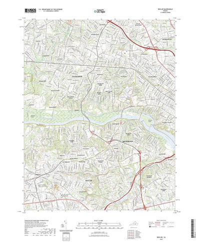 United States Geological Survey Bon Air, VA (2022, 24000-Scale) digital map