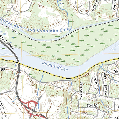 United States Geological Survey Bon Air, VA (2022, 24000-Scale) digital map