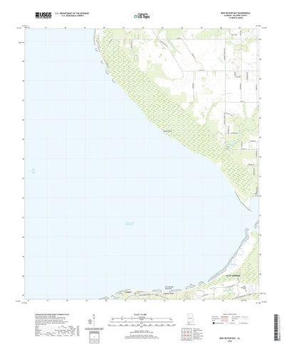 United States Geological Survey Bon Secour Bay, AL (2020, 24000-Scale) digital map