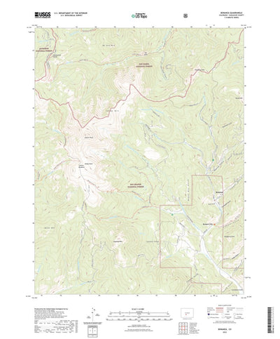 United States Geological Survey Bonanza, CO (2022, 24000-Scale) digital map