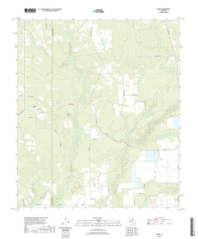 United States Geological Survey Bond, LA (2020, 24000-Scale) digital map