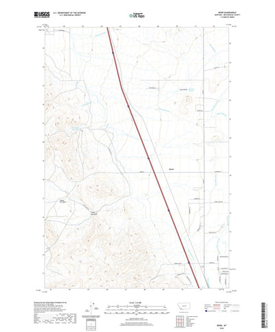 United States Geological Survey Bond, MT (2020, 24000-Scale) digital map