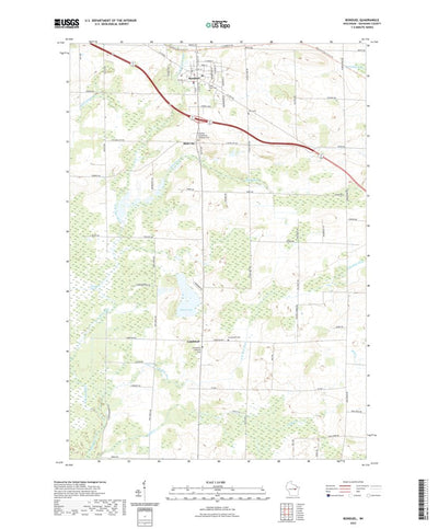 United States Geological Survey Bonduel, WI (2022, 24000-Scale) digital map