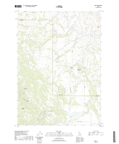 United States Geological Survey Bone, ID (2020, 24000-Scale) digital map