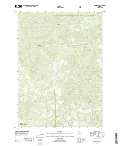 United States Geological Survey Bone Mountain, OR (2020, 24000-Scale) digital map