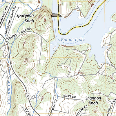 United States Geological Survey Boone Dam, TN (2022, 24000-Scale) digital map