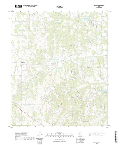 United States Geological Survey Boonsville, TX (2022, 24000-Scale) digital map