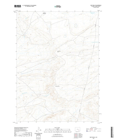United States Geological Survey Boot Heel SE, WY (2021, 24000-Scale) digital map