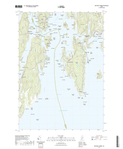 United States Geological Survey Boothbay Harbor, ME (2021, 24000-Scale) digital map