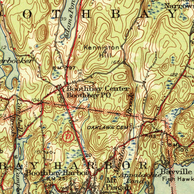 United States Geological Survey Boothbay, ME (1944, 62500-Scale) digital map