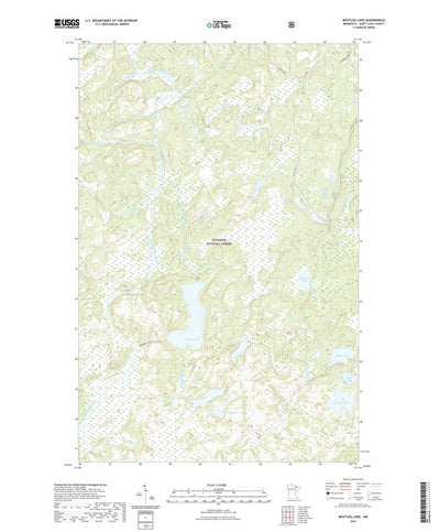 United States Geological Survey Bootleg Lake, MN (2022, 24000-Scale) digital map